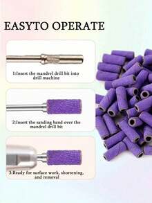 100PCS Mini Sanding Discs + 1pc Sanding Disc Arbor - Multicolor - View 7