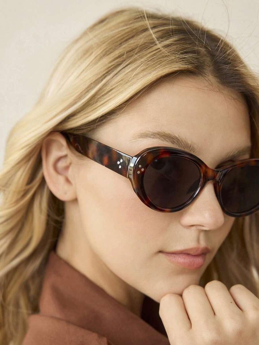 MOTF PREMIUM BLACK OMBRE CAT EYE FASHION GLASSES - leopard print - View 2
