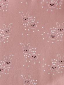 3-Piece Newborn Baby Pajamas Light Pink,Autumn,Cute,Family Matching Rabbit Polka Dot Sleep Sack Gown Set,Soft Cotton Long Sleeve Infants Nightgown - Multicolor - View 7