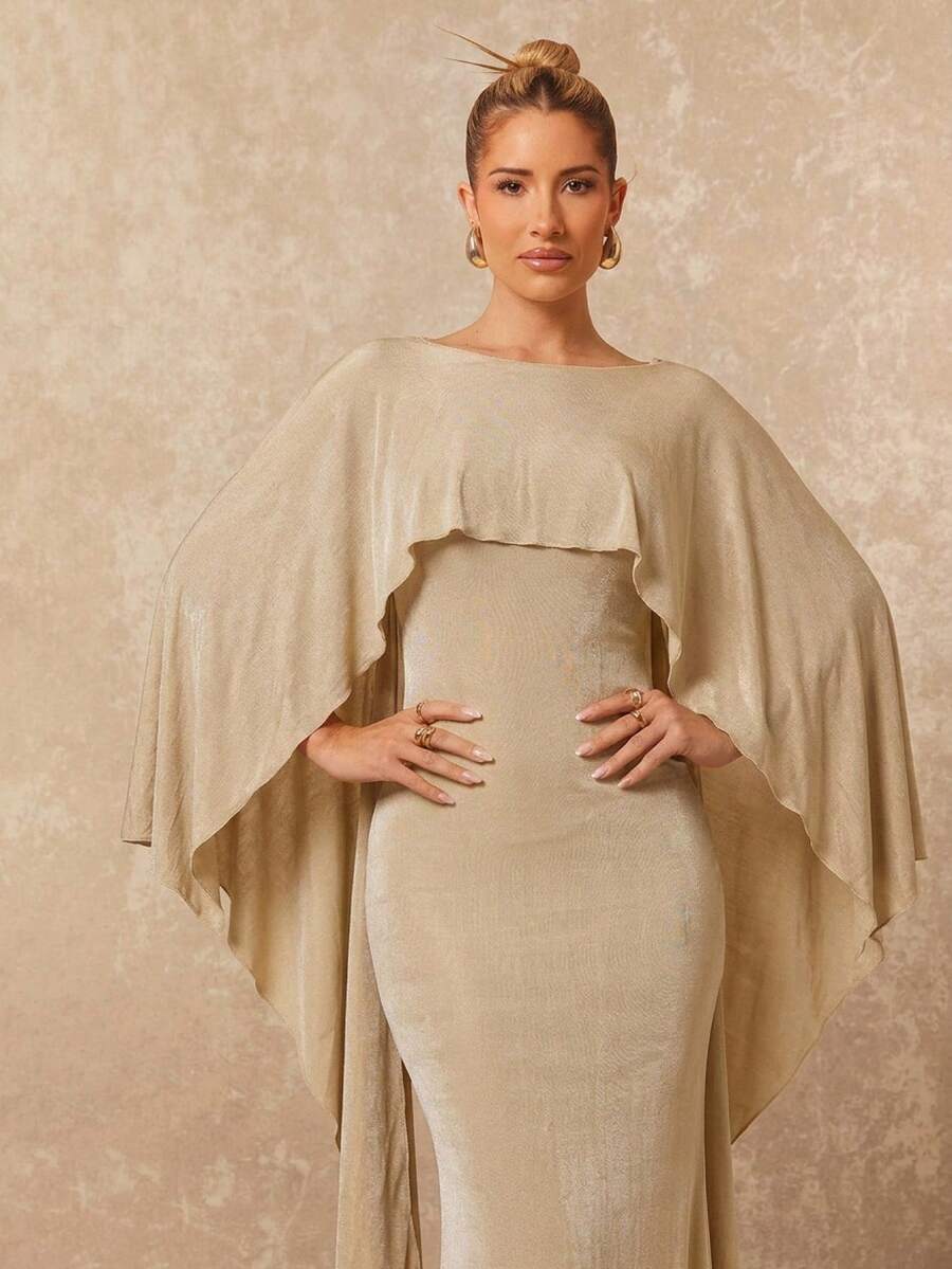 Lumalex 女士露背优雅修身连衣裙