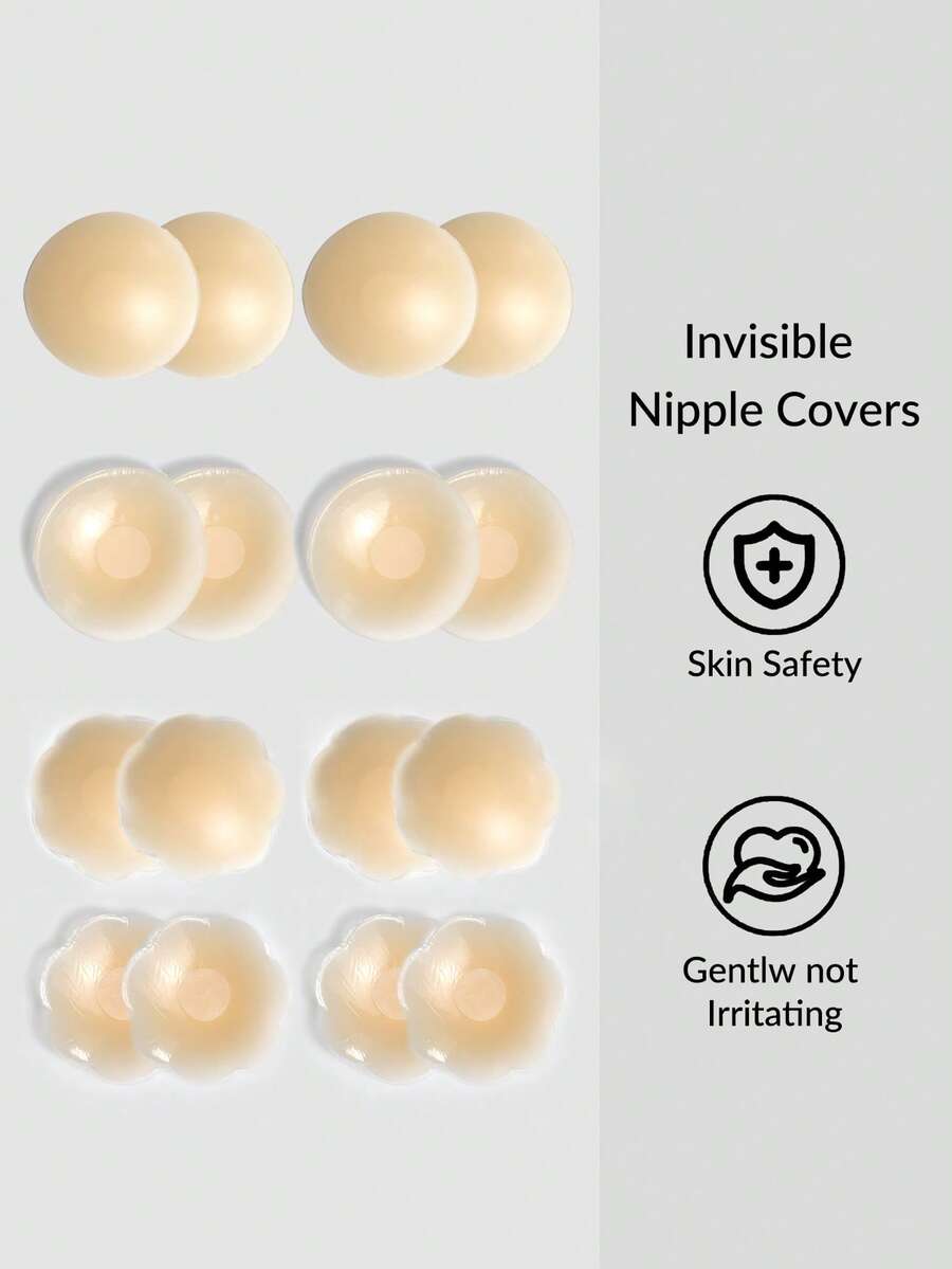 8pcs Reusable D-Shape Silicone Stretch Lids - Camel - View 1