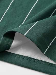 Chillumni Áo Polo nam tay ngắn dáng regular fit, in họa tiết kỹ thuật số và kẻ sọc, phối màu - Nhiều màu - Xem 4