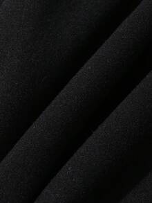 DAZY Áo thun nữ màu đen cổ tròn tay ngắn viền ren, trang phục đi nghỉ hè. - màu đen - Xem 6