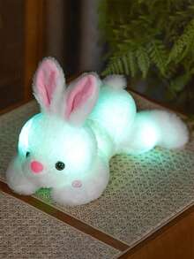 POKOJA LAND Đồ chơi nhồi bông hình thỏ phát sáng dễ thương - Một chú thỏ nhồi bông mềm mại và đáng yêu có đèn phát sáng, cao 13,78 inch | Được làm từ polyester, với màu sắc nhẹ nhàng, nó mang lại cảm giác thoải mái kỳ diệu vào ban đêm. Đây là món quà lý tưởng cho trẻ em và những người yêu thích thỏ, và là món quà Giáng sinh hoàn hảo. Đồ chơi tạo cảm giác thoải mái ban đêm | Đồ chơi mềm mại | Chức năng phát sáng, Đồ chơi thỏ mùa xuân đến hè, Quà tặng Phục sinh - Nhiều màu - Xem 9