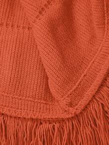 Mistrie Đầm len nữ, trễ vai, họa tiết sọc lượn sóng ba chiều, tua rua, ngắn, màu vàng, dáng ôm, gợi cảm, thích hợp cho kỳ nghỉ, tiệc tùng thường ngày, thời trang nữ, mùa xuân/thu, hè, đông. - Màu hồng gỉ - Xem 7