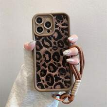 可愛豹紋手機殼，適用於 iPhone，女性女孩用，防震軟 TPU 保護手機殼 - 彩色 - 查看 1