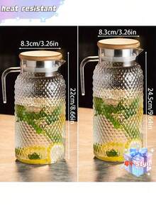 1 bình acrylic, bình đựng nước ép trong suốt bằng acrylic có nắp đậy, bình đựng sữa, đá, nước ép lạnh dùng cho nước ép, trà, chanh tự làm tại nhà. - Nhiều màu - Xem 2