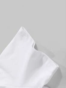 Manfinity EMRG Men's Letter & Lip Print Round Neck Short Sleeve T-Shirt - White - View 5