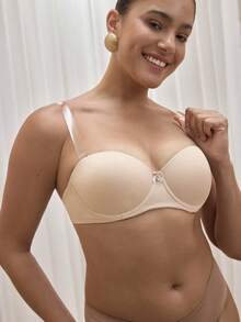Bralution 1 pieza Sujetador con aros para mujer - Albaricoque - Ver 7