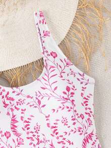 Swim Glamine 1 件女士度假海滩花卉印花连体泳衣 - 彩色 - 查看 5