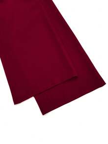 Elenzga Bộ jumpsuit không tay màu đỏ tía thanh lịch, mang phong cách Pháp cổ điển, thiết kế cao cấp, cổ tròn, đính hạt cườm, thắt eo và ống rộng giúp tôn dáng, kiểu dáng sang trọng và đẹp mắt, thích hợp mặc hàng ngày cho phụ nữ. - Màu Đỏ Sâu - Xem 7