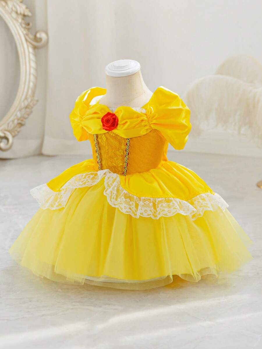 Glamorique Kids 公主亮片薄纱连衣裙，派对礼服，女婴公主亮片连衣裙，适合正式场合、舞台表演、钢琴演奏、主持、派对或特殊活动、艺术摄影，四季皆宜，欧美风格