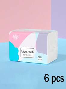 SHEIN 6卷装卫生纸，420包大包装纸巾，大号纸巾，5层加厚面巾纸，整盒卫生纸，擦手巾，多用途纸巾 - 彩色 - 查看 15