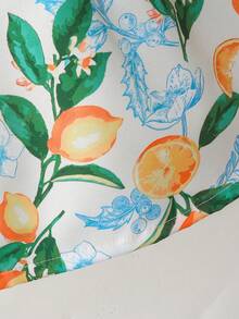 SHEIN Playful Pals 女婴碎花吊带连衣裙。春、秋、夏新款现已上市。舒适、时尚、可爱、甜美、优雅、休闲，适合外出和度假穿着。是日常穿着的必备单品。 - 綠色 - 查看 3
