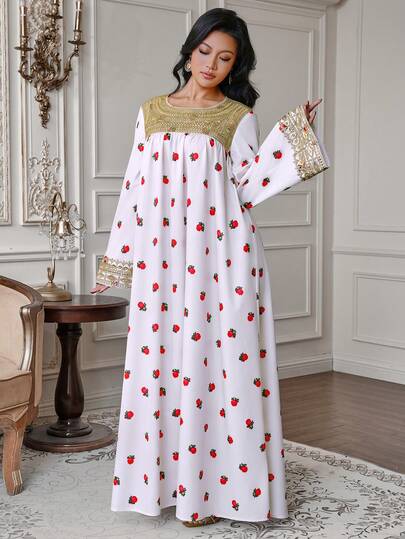 Al Najma Đầm maxi Thổ Nhĩ Kỳ dành cho nữ và áo abaya truyền thống Ả Rập.