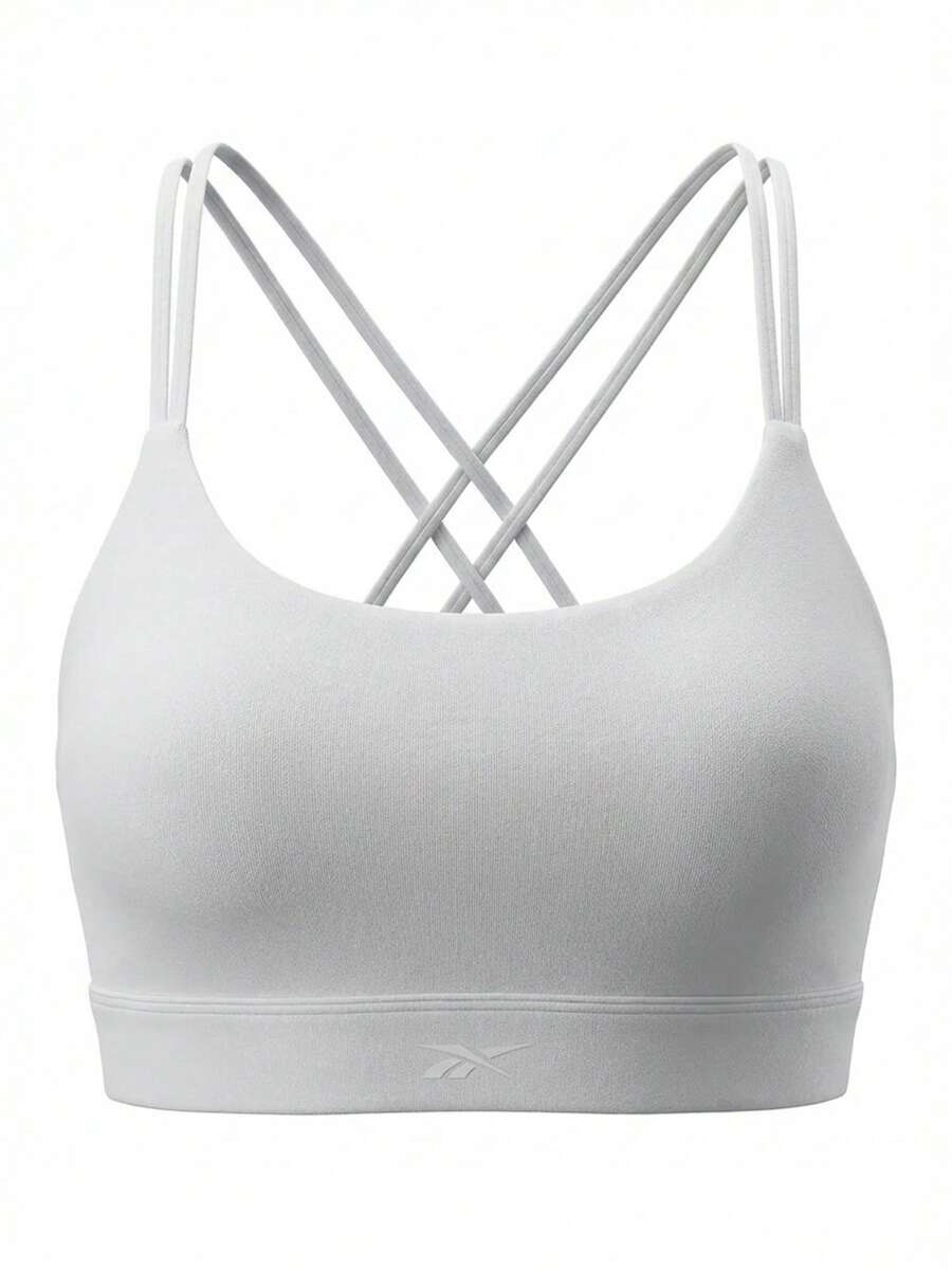 Reebok Yoga Strappy Women's Sports Bra Purple Oasis - 紫色 - 查看 1