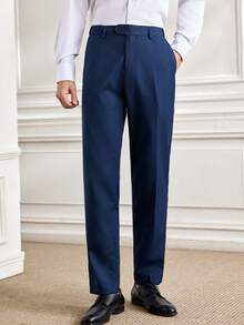 Officeau Bộ vest công sở thời trang nam SuitGent, bộ vest công sở trang trọng chất lượng cao, bộ tuxedo cưới dáng ôm cho chú rể, áo khoác vest nam. - Màu xanh hải quân - Xem 3