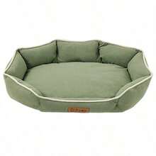 1PC Dog/Cat Bed, Suitable For Small/Medium/Large Dogs, All Season, Scratch & Bite Resistant, Machine/Hand Washable, Soft & Comfortable Fabric, Waterproof & Anti-Slip, Pet Sleeping Mat (Refer To Size Chart In Detail Images) - Beige - View 16