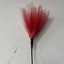 1朵粉色人造牡丹花，手工制作，带珍珠花蕊和花托，超大尺寸花卉装饰，适用于婚礼背景、活动展示和家居装饰 - 彩色 - 查看 2