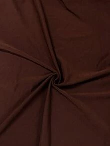INAWLY Camiseta de tirantes ajustada con fruncido de unicolor para mujer - Café integral - Ver 5