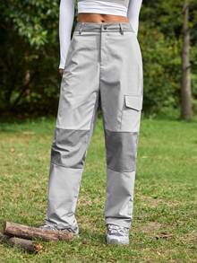 In My Nature Women's Button Pocket Casual Versatile Daily Wear & Outdoor Sweatpants - Grey - View 6