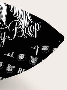 Betty Boop | ROMWE 1 Piece, Dark Punk Pattern Double-Sided Pillow Cover, Flannel Printed Square Pillowcase, Suitable For Living Room, Bedroom Home Decoration, Sofa Pillow, Car Pillow, Suitable For All Seasons - Multicolor - View 3