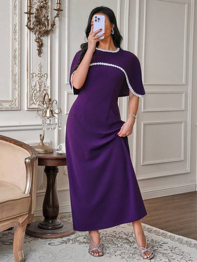 Modelyn Mẫu đầm dự tiệc thanh lịch màu tím mới về cho mùa xuân/hè dành cho nữ.