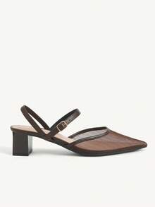 CUCCOO CHICEST Giày sandal cao gót dành cho nữ - màu nâu - Xem 3