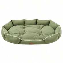1PC Dog/Cat Bed, Suitable For Small/Medium/Large Dogs, All Season, Scratch & Bite Resistant, Machine/Hand Washable, Soft & Comfortable Fabric, Waterproof & Anti-Slip, Pet Sleeping Mat (Refer To Size Chart In Detail Images) - Beige - View 18