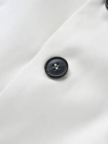 Manfinity Bizformal Áo vest công sở nam màu trơn, thích hợp đi làm. - trắng - Xem 8