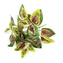 1 Bouquet With 7 Forks Artificial Perilla Leaves - Multicolor - View 3