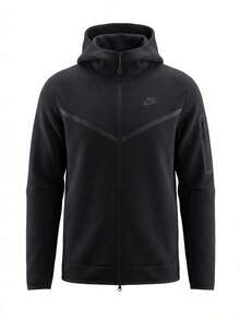 Nike Tech Women's Full-Zip Hoodie Black - Black/Black - View 1
