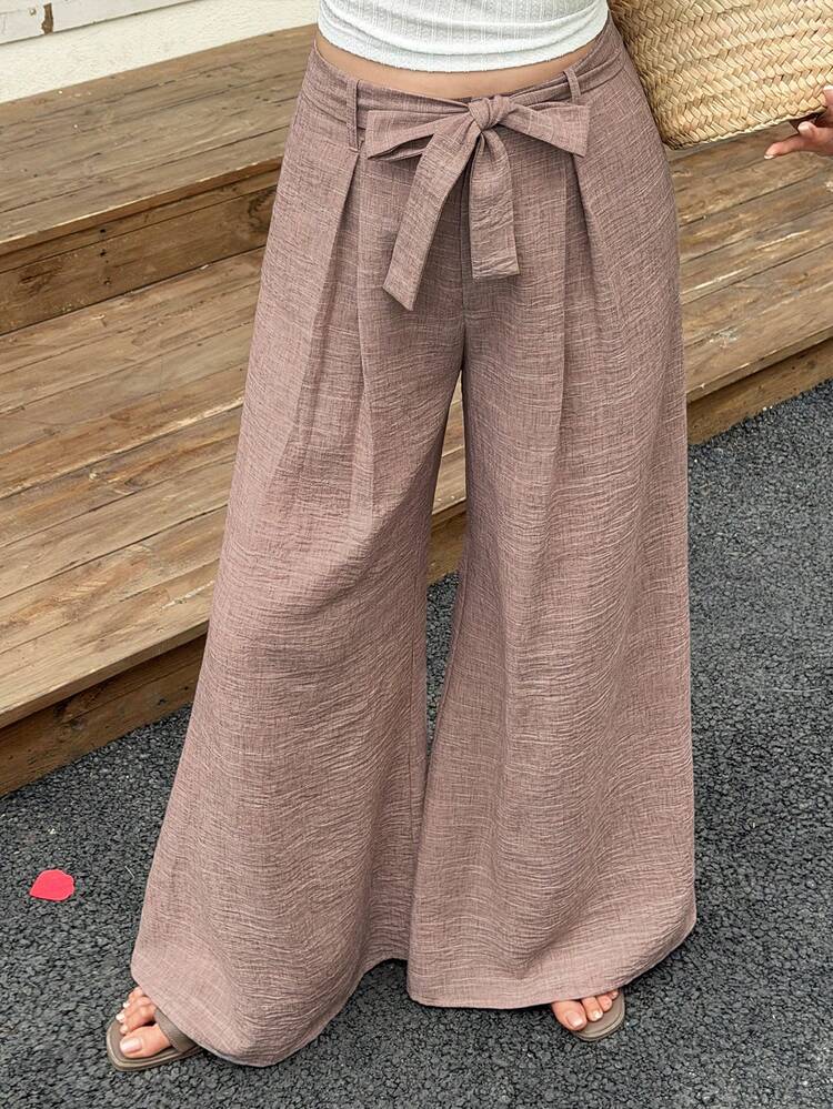 Women's Loose Casual Vacation Wide Leg Pants, Spring & Summer