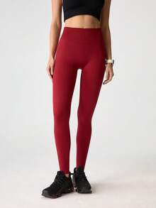 1 chiếc quần legging định hình dáng người dành cho nữ, thích hợp cho hoạt động ngoài trời, tập yoga, thể dục, chạy bộ, trang phục Giáng sinh, quần định hình eo cao cho nữ, quần legging đen giúp thon gọn vòng eo, quần legging đen dành cho nữ, quần định hình giúp thon gọn vòng eo. - Đỏ - Xem 4