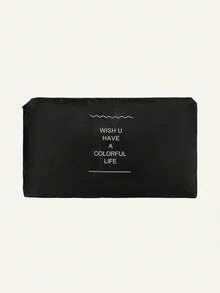 7pcs Travel Packing Bags, Large Capacity Multi-Function Zipper Storage Bags, Hand-Held Travel Bag, Storage Bag, Mesh Bag, Shoe Bag, Bottle Sleeve, Drawstring Bag, General Bag, Luggage Bag, Underwear Storage Bag, Hospital Bag, Shirts, Underwear, Clothes,Easy To Pack, Business Trip, Travel For Holiday - Black - View 11