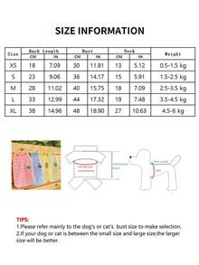 PETSIN 1 pièce Gilet de transport pour animaux de compagnie chiens et chats, vêtement respirant à 2 pattes pour petites et moyennes races, printemps été - Multicolore - Voir 5
