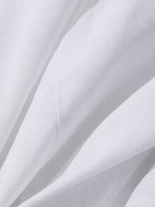 DAZY Damen Weiße Bluse mit Puffärmeln und V-Ausschnitt für den Sommer - Weiss - Übersicht 7
