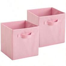 Colorful Fun Print Fabric Storage Cube With Handles Foldable Cuboid Basket For Home Bedroom Wardrobe Closet Organization Storage Of Dresses Pants Shoes Jeans Boots Skirts Tops Blouses Jumpsuits Spring Summer Winter Apparel Minimalist Style Shine Home Storage Organizer Clothing Accessory - Multicolor - View 8