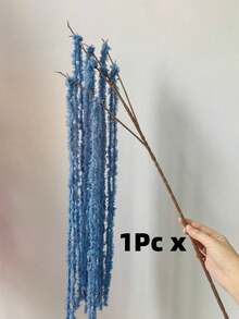 MEHELANY 6/1 pieza Colgante de flor de glicinia artificial azul, Colgante de lágrima de amante, Colgante de amaranto artificial de seda para decoración de boda, Flor de boda burdeos, Ramo de boda en cascada, Adecuado para decoración de fondo de boda, Decoración de hotel, Arreglo floral DIY, Relleno de jarrón, Decoración de pared, Día de la Madre, Cumpleaños, Fiesta, Regalo (Material de tela Flor artificial) - Niebla azul - Ver 10