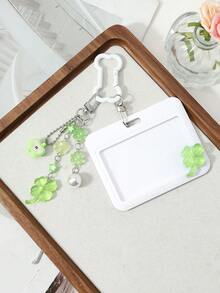 ROMWE Kawaii 1 Ins phong cách Nhật Bản tươi mới đơn giản đa năng phong cách đại học, nhựa resin xanh, acrylic, ngọc trai giả, hạt tròn, tinh thể kim tuyến mịn trong suốt, hoa anh đào tráng men, cỏ bốn lá 3D, lát táo hoạt hình, ngôi sao, acrylic trắng, nắp trượt ngang, bao thẻ, thẻ ID, bao thẻ sinh viên, bao bảo vệ thẻ ngôi sao, phụ kiện móc khóa DIY vẽ xương, mặt dây chuyền túi, phù hợp cho nhân viên văn phòng, sinh viên, nữ tiệc tùng và phụ nữ đeo hàng ngày, quà tặng ngày lễ - Nhiều màu - 121 - Xem 5