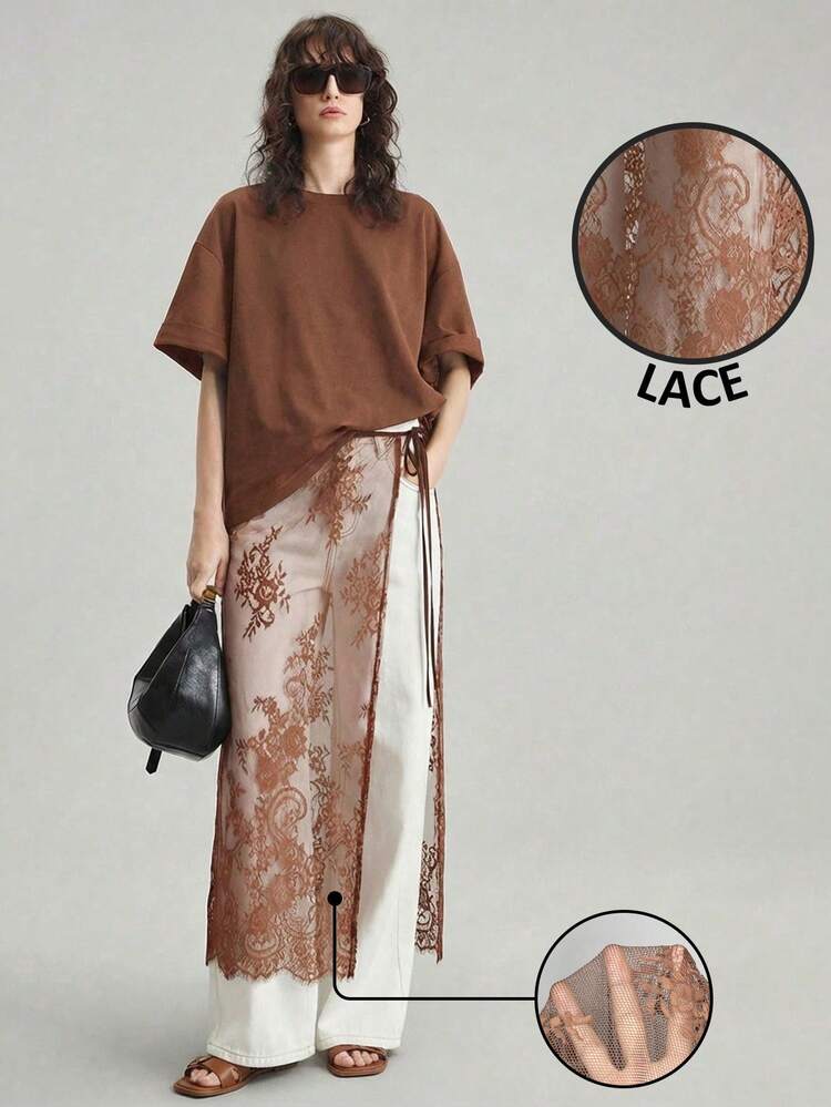 2026SS Women's Lace-Up Skirt, Versatile For Commuting, Business, Casual, Office, Teacher, Elegant, Valentine's Day, Summer, Beach, Holiday, Office Wear