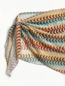 Slaydiva 女士三件套比基尼泳衣套装，性感泳装，适合夏季度假 - 米色 - 查看 5