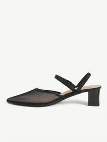 CUCCOO CHICEST Giày sandal cao gót dành cho nữ - màu đen - Xem 5