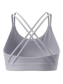 Reebok Yoga Strappy Women's Sports Bra Purple Oasis - 紫色 - 查看 2