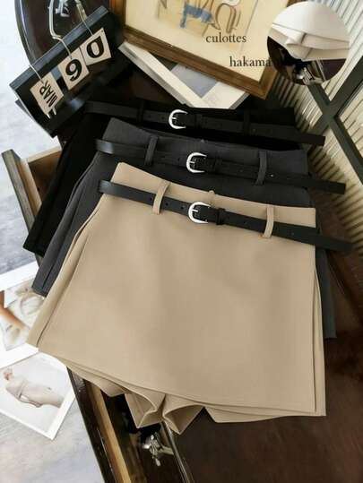 Franclia Chân váy công sở cạp cao màu mơ mới dành cho nữ, thích hợp cho mùa xuân/hè.