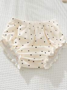 Cozy Pixies 3pcs Baby Girl Solid Color Comfortable Elastic Waist Shorts Set - Multicolor - View 4