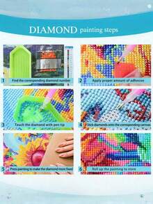 5D Diamond Painting DIY Diamond Painting Kit, Diamond Art Set Suitable For Beginners. Perfect For Home Wall Decoration, Holiday And Birthday Gifts, Exquisite Artworks, And Stress-Relieving Fine Art. Diamond Painting Kit - Multicolor - View 10