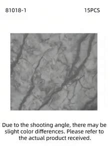 15 /30 PCS Peel And Stick Marble Vinyl Floor Tile Waterproof Self Adhesive Flooring For Wall Thick Durable PVC Wallpaper Anti Slip Easy To Clean For Kitchen Bathroom Living Room Office Home Decor Removable Renter Friendly - multicolor - View 23