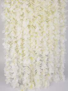 10支人造绣球花/樱花藤蔓花环，装饰花藤，情人节礼物，家居装饰，餐桌，卧室，婚礼场地，户外花园，新年装饰 - 彩色 - 查看 6