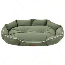 1PC Dog/Cat Bed, Suitable For Small/Medium/Large Dogs, All Season, Scratch & Bite Resistant, Machine/Hand Washable, Soft & Comfortable Fabric, Waterproof & Anti-Slip, Pet Sleeping Mat (Refer To Size Chart In Detail Images) - Beige - View 15